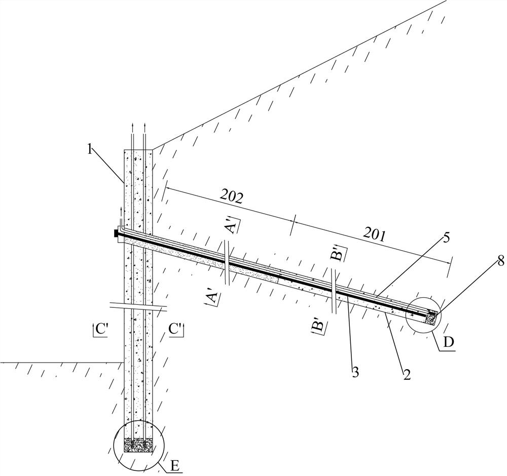 Anchor rod and pile plate retaining wall combined device and construction method