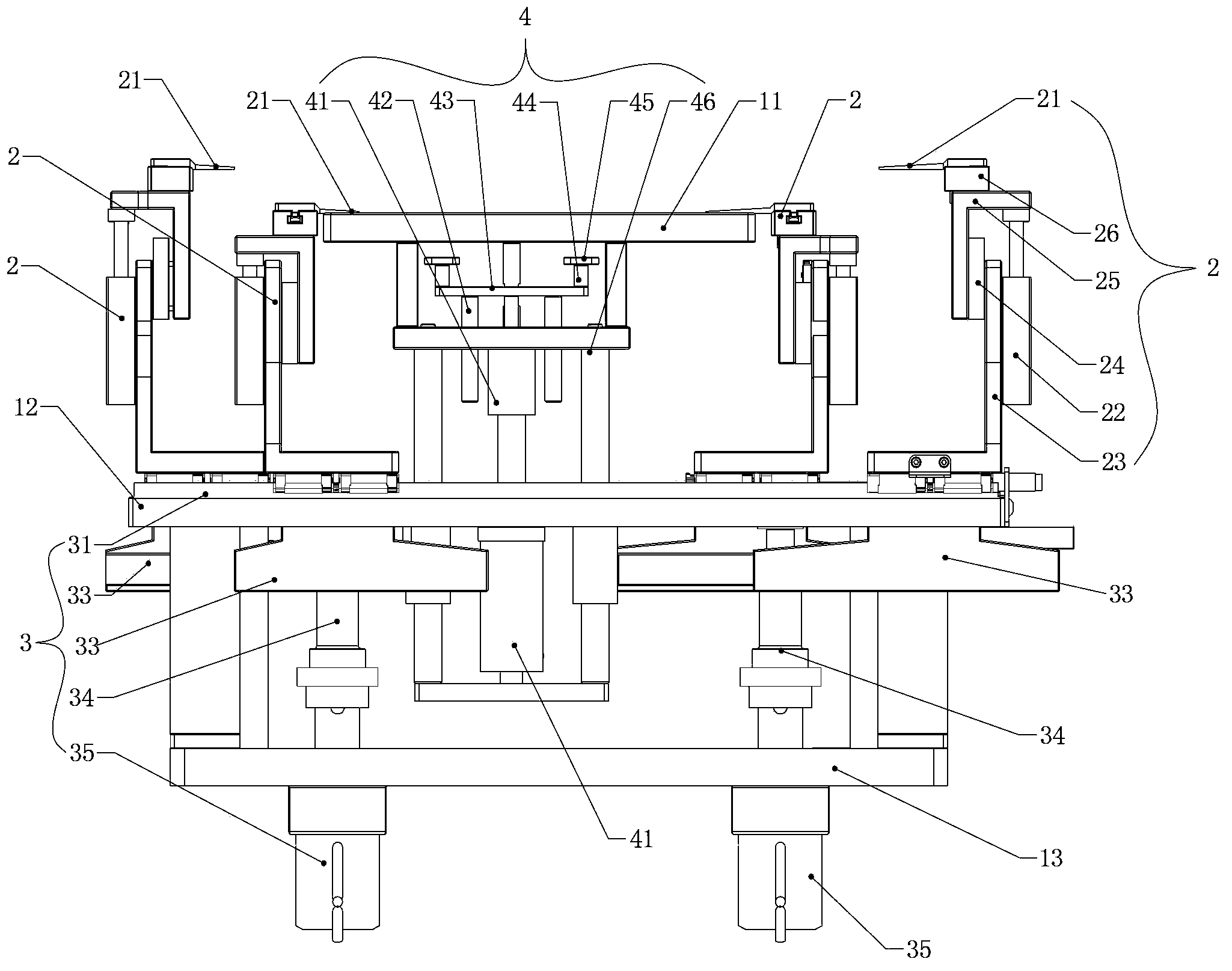 Alternately compressing lamination station device