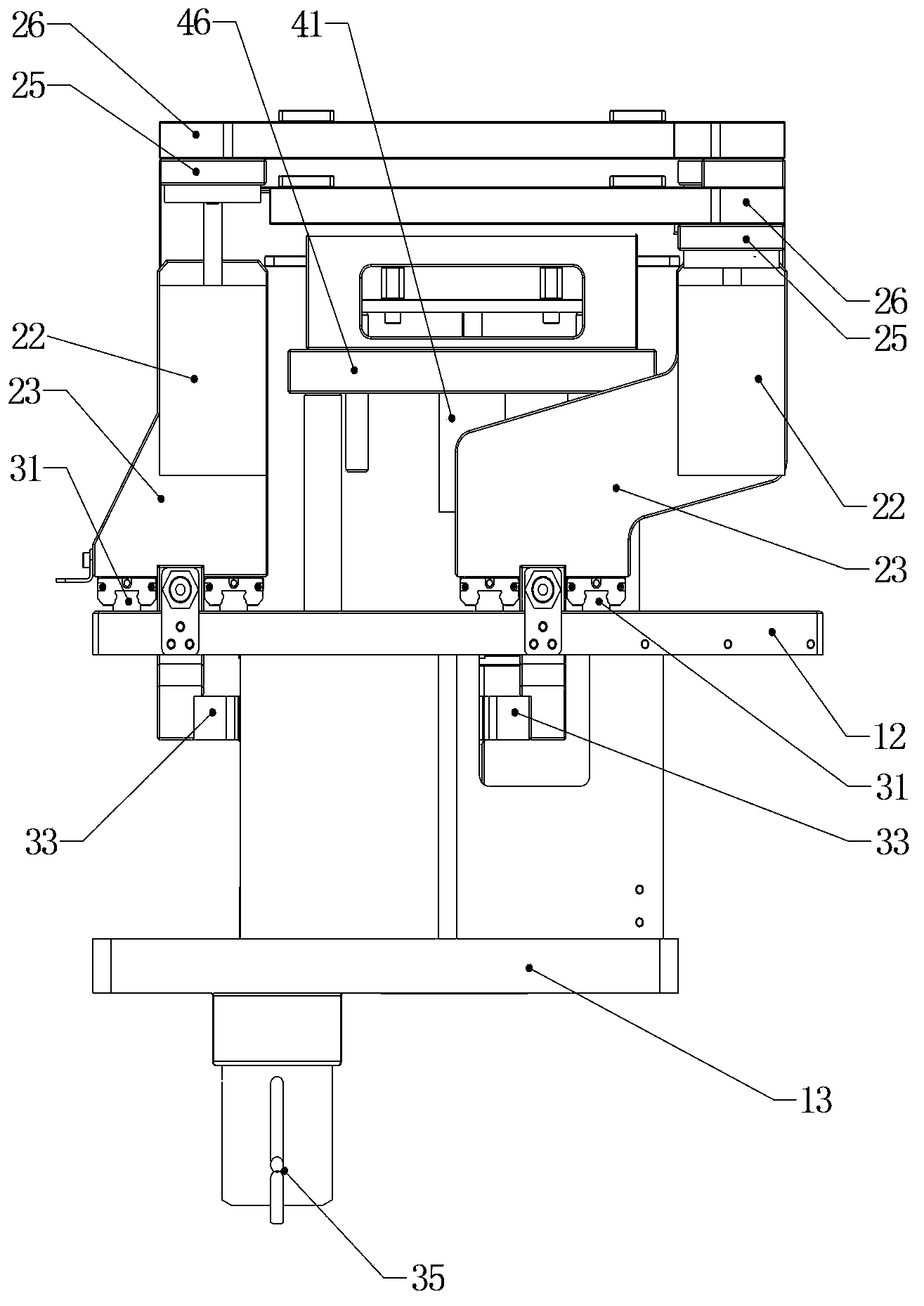 Alternately compressing lamination station device