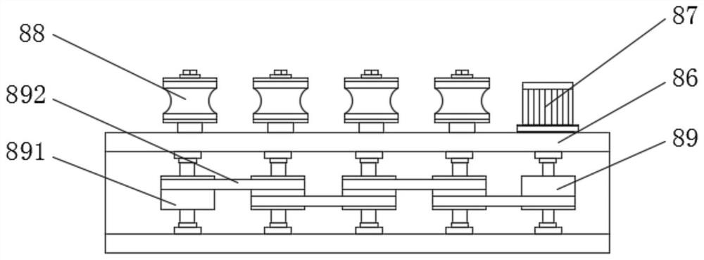 A cable processing wire guide degreasing device