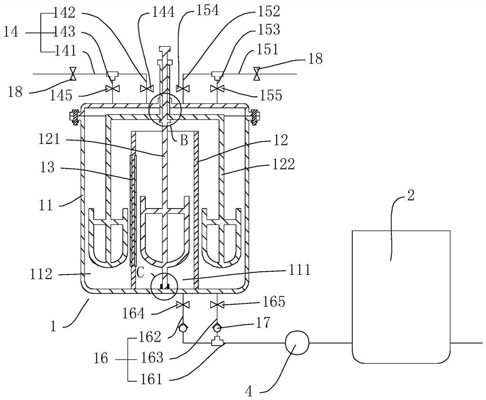 Mixed pickling system for fracturing truck