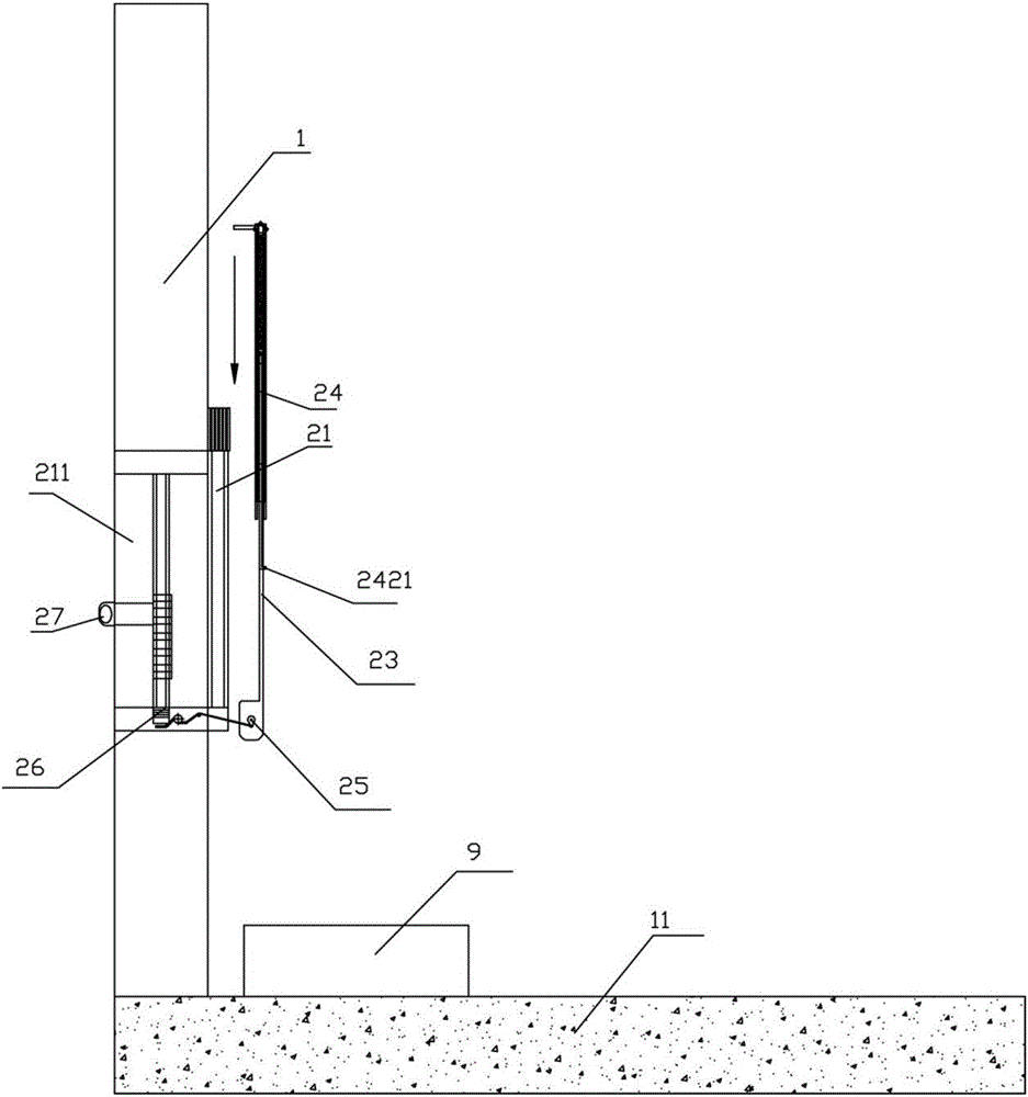 Anti-theft express parcel receiving device and anti-theft door