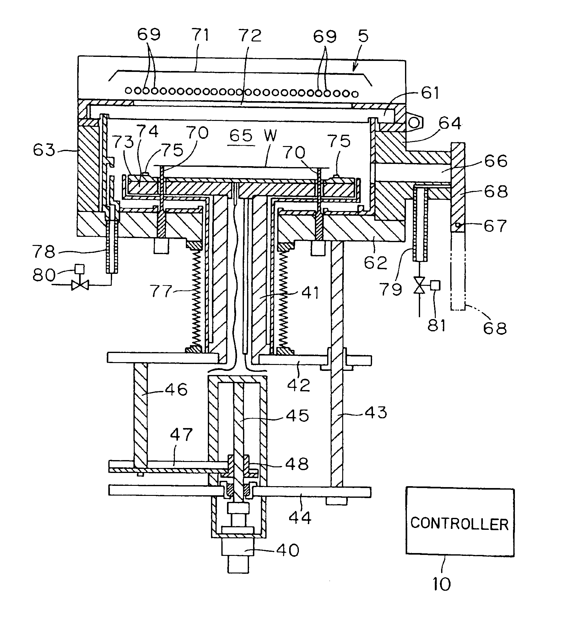 Apparatus for and method of heat treatment by light irradiation