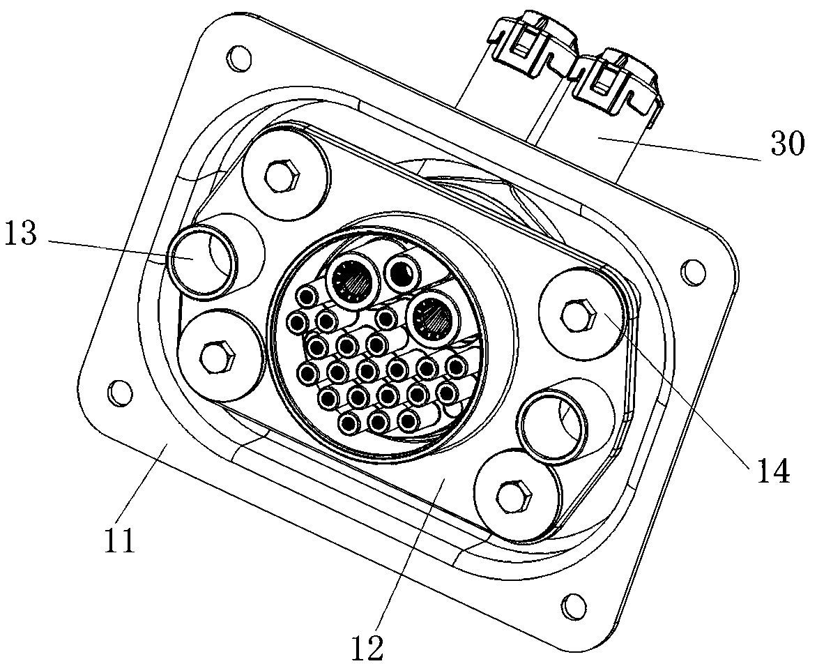 Connector and insertion core assembly thereof