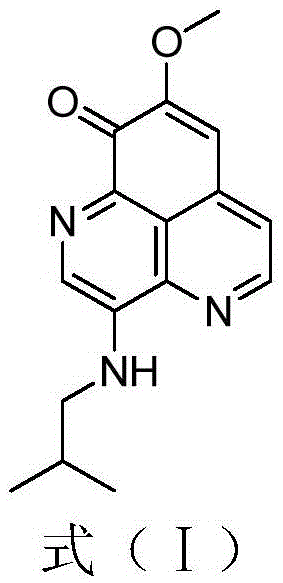 A kind of aaptamine alkaloid compound extracted from the sponge and its application in the preparation of antitumor drugs