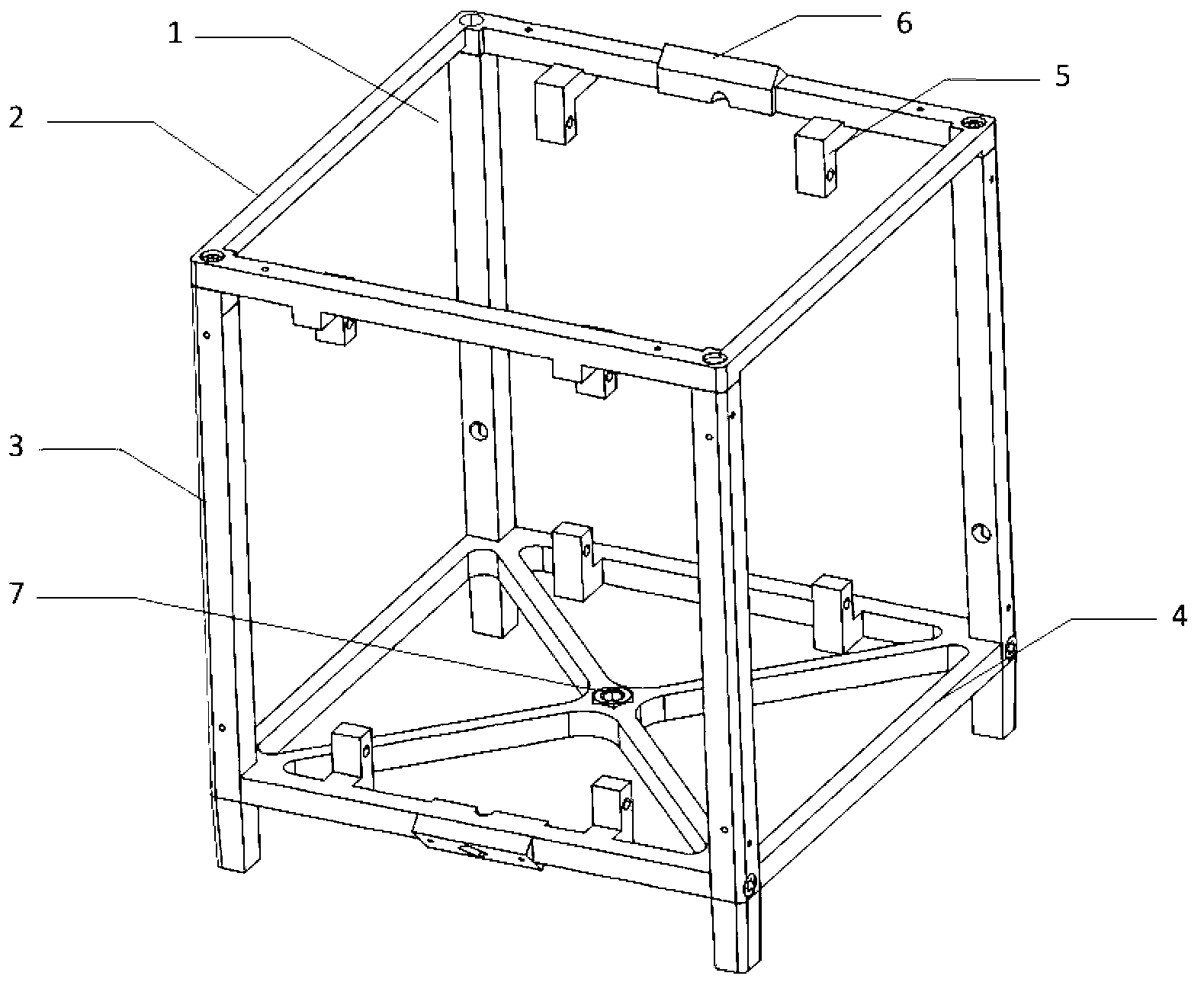 Novel nano satellite structure with self-carrying launching function