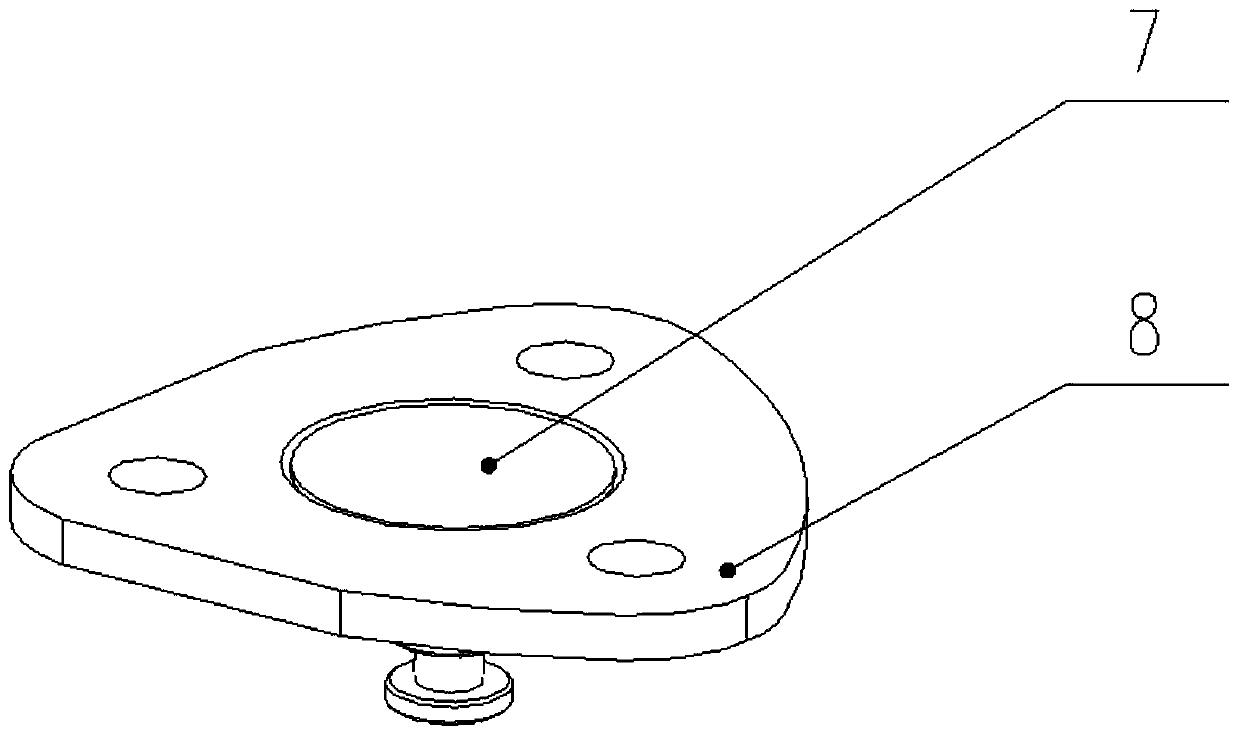 Arc-triangle-shaped powder metallurgy brake pad for high-speed motor train unit