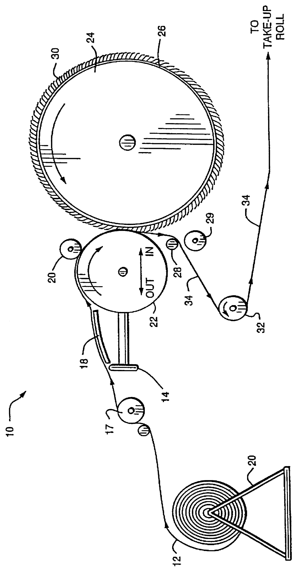 Method and apparatus for surface finishing fabric with coated wires