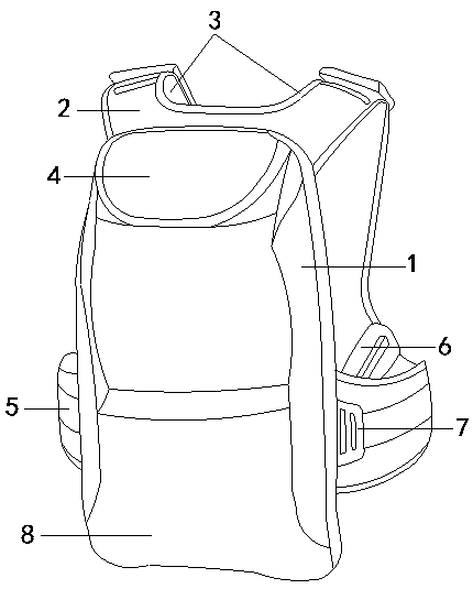 Safe walking aid device for cardiothoracic surgery patient postoperative activities