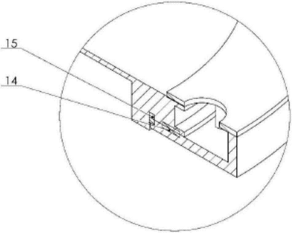 Positioning telescopic arm device used for reaction kettle cleaning