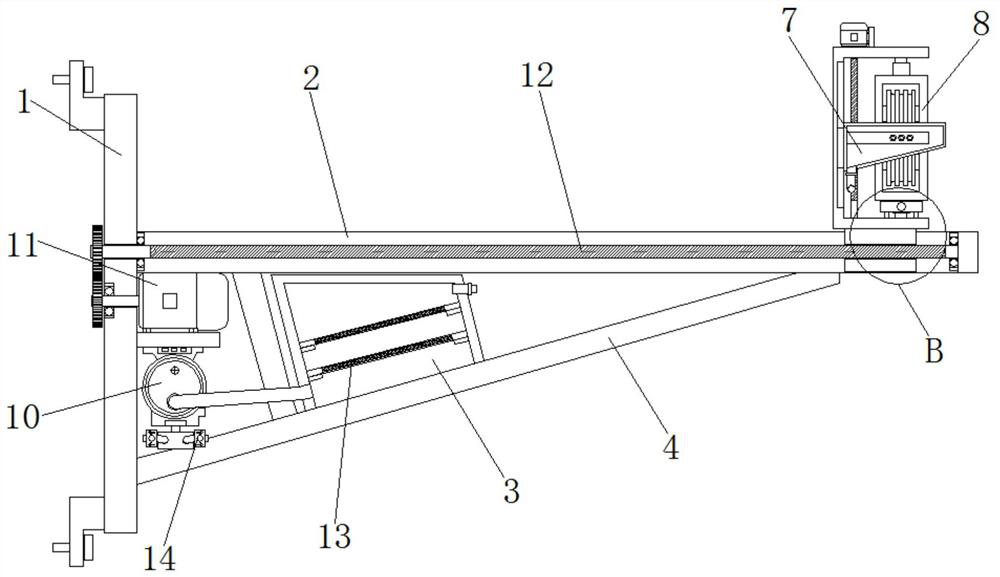 Adjustable intelligent thread feeding device for textile machine