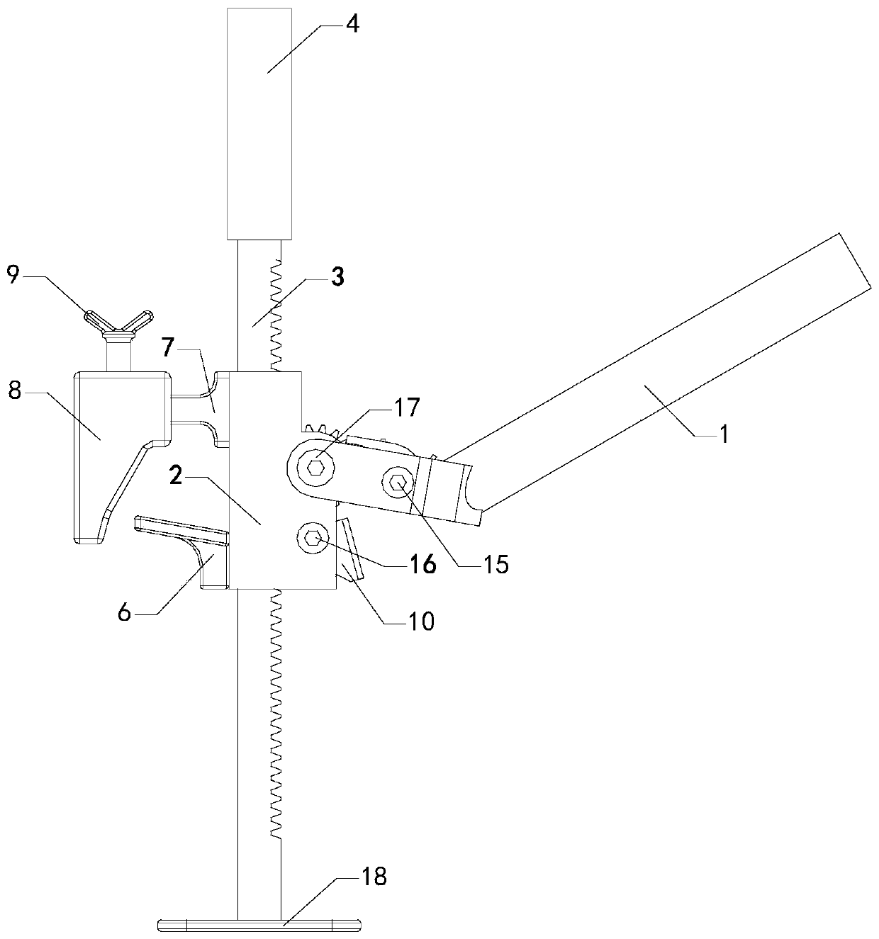 Manual tire pressing tool of tire burst emergency safety device