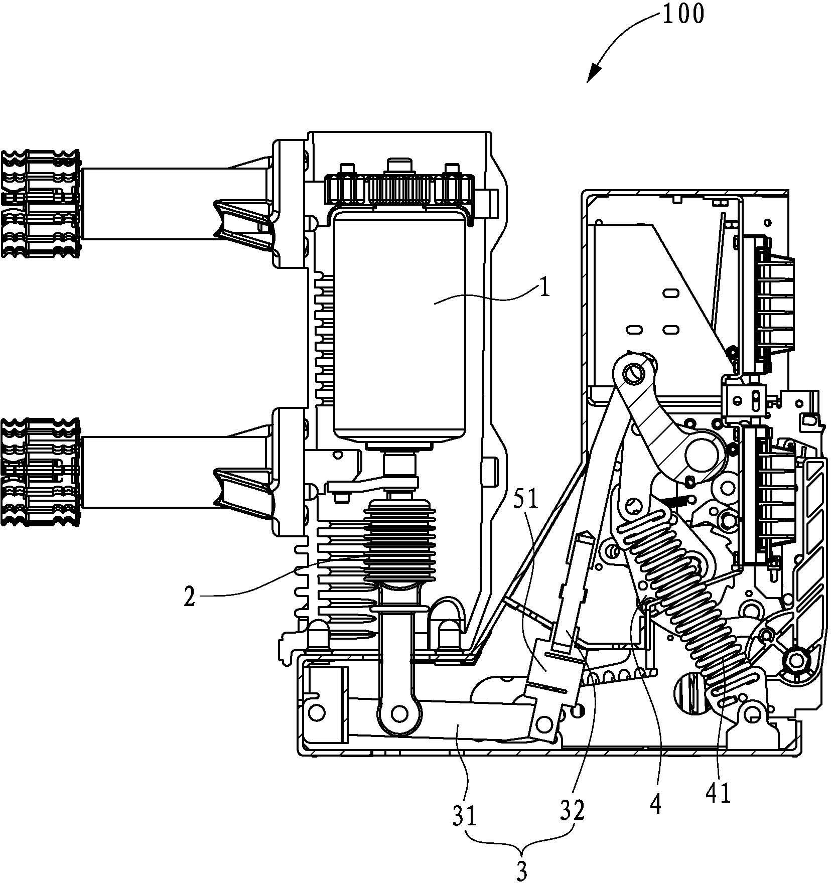 An on-line monitoring device for mechanical characteristics of vacuum circuit breaker