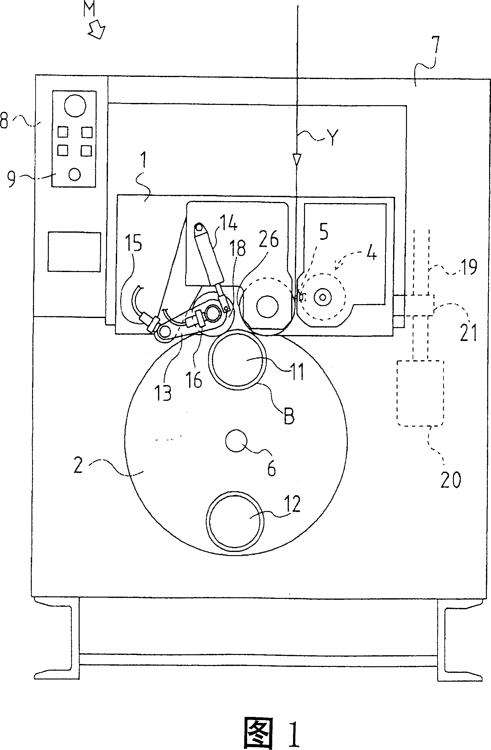 Yarn strap coiling machine and method thereof