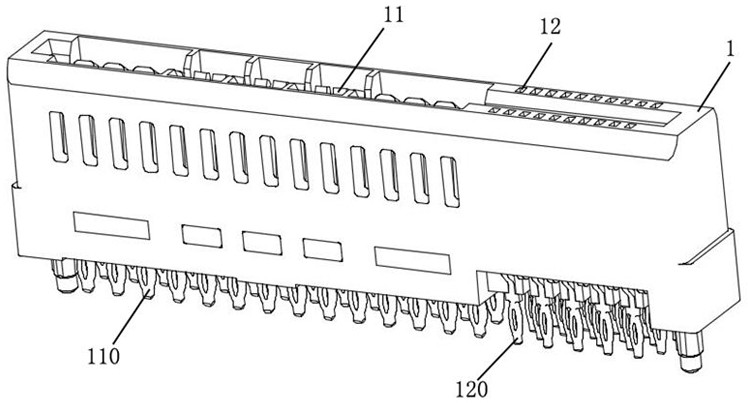 A conductive contact structure and electrical connector