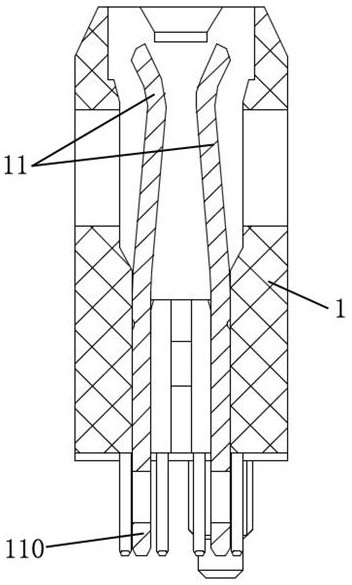 A conductive contact structure and electrical connector