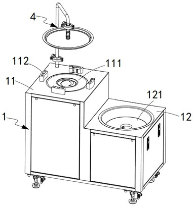 Traditional Chinese medicine decocting machine, and medicine decocting and mixing system and module