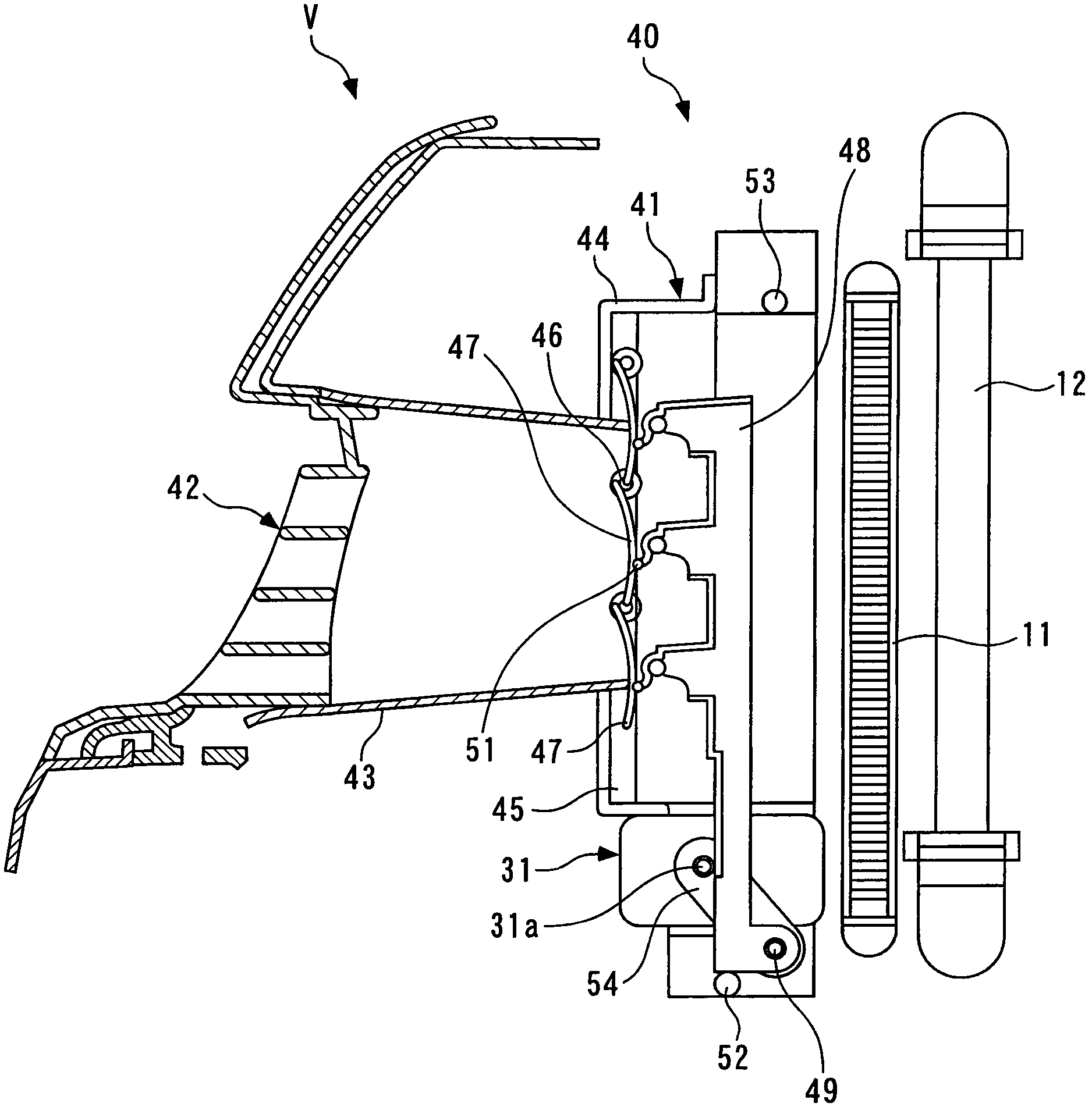 Grille shutter opening/closing control device