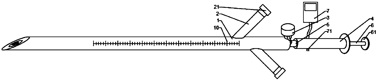 Simple deep vein catheterization set