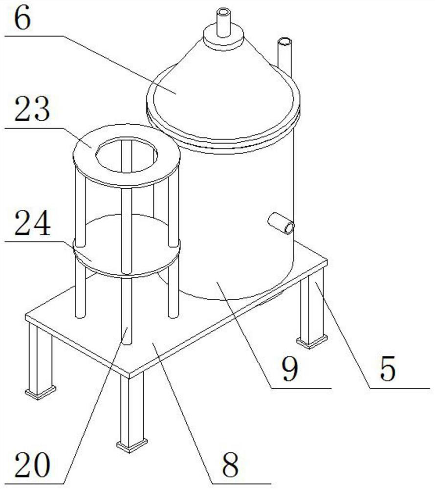 A rapid settling device for industrial circulating water