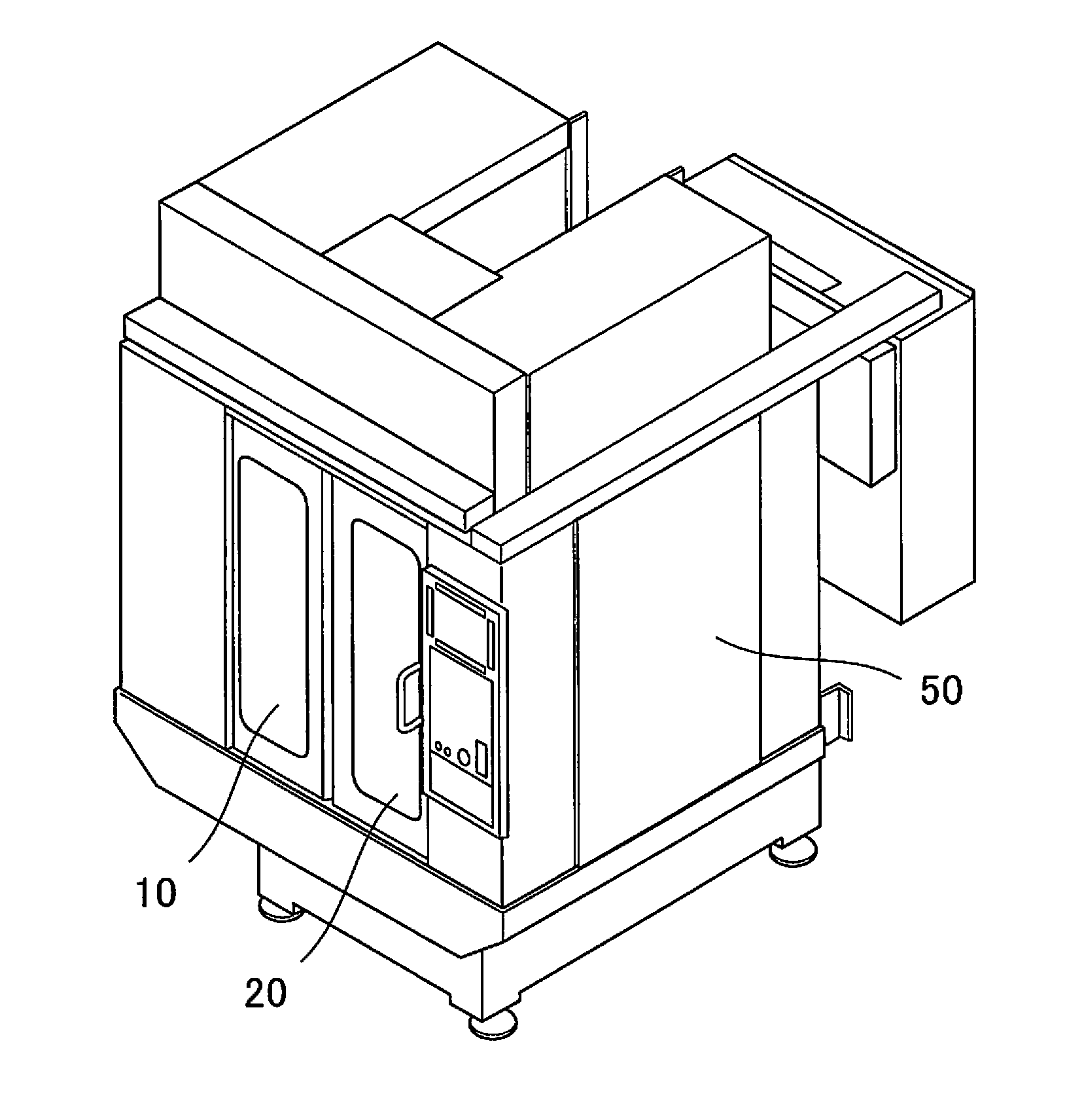 Sliding door of machine tool