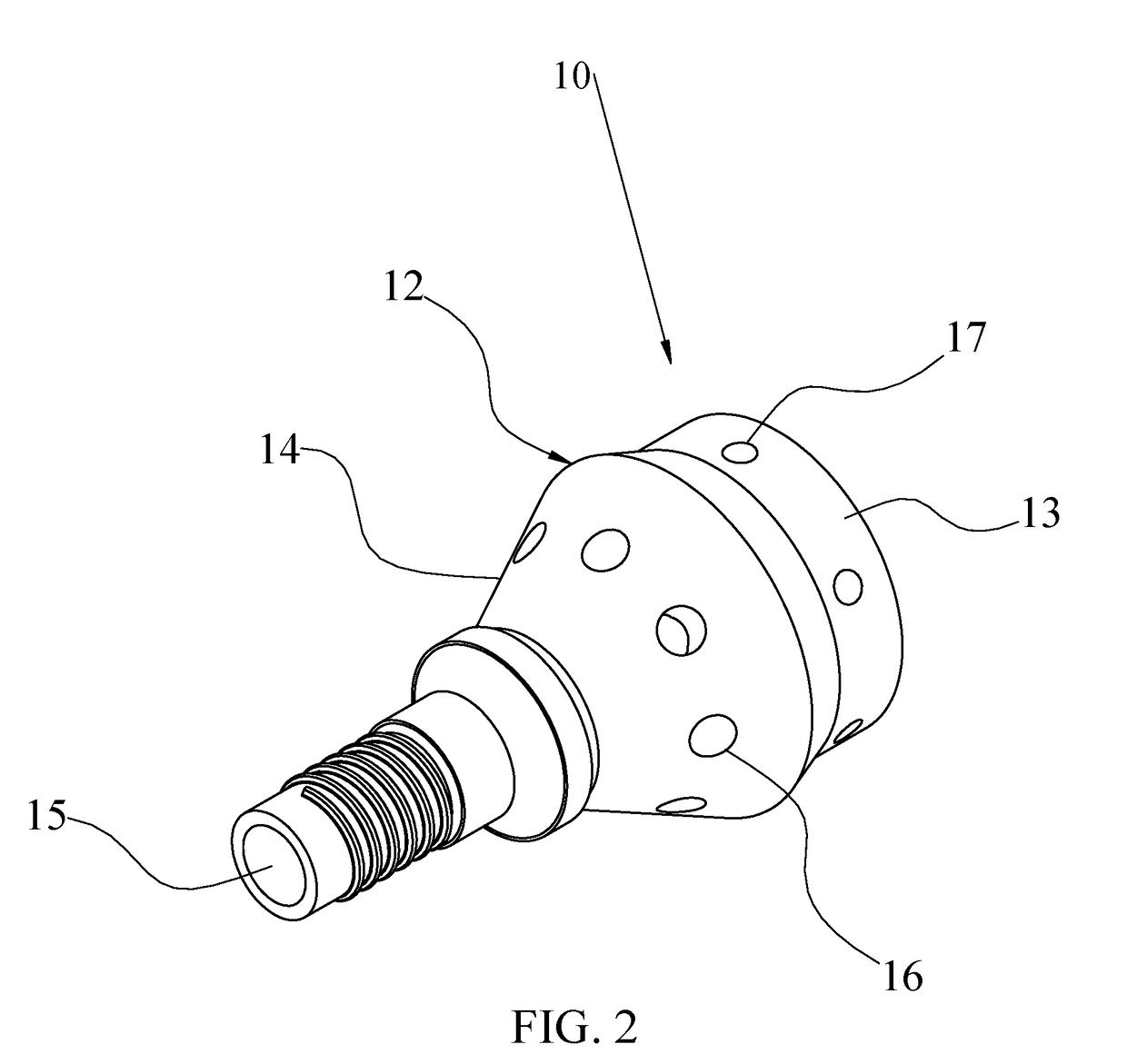 Present invention relates to a micro stream emitter for use in irrigation systems and, in particular, a micro stream emitter configured for discharging water at the root ball and soil around plant.