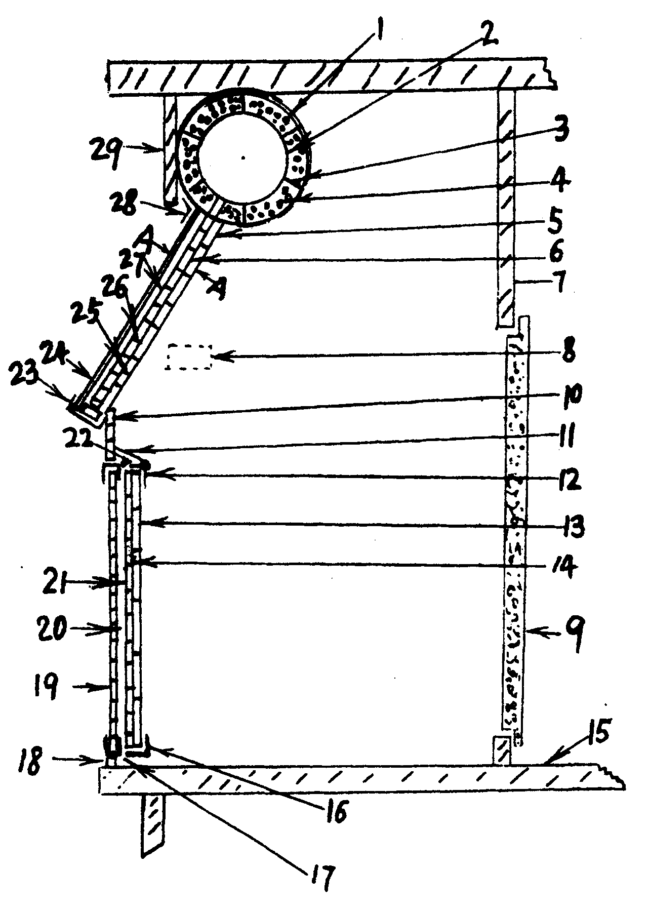 Overall plastic pressure-bearing antifreezing solar bathroom and heating balcony