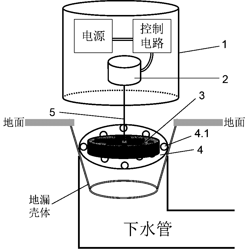 Intelligent floor drain cleaning device