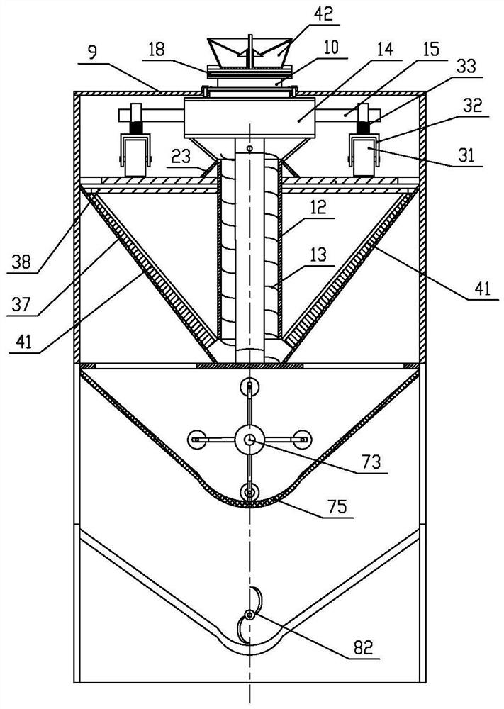 Rolling type shaping and grading integrated machine