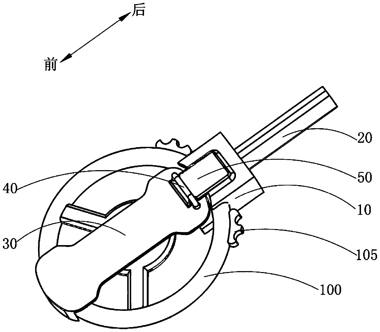 Lock for a vehicle steering wheel