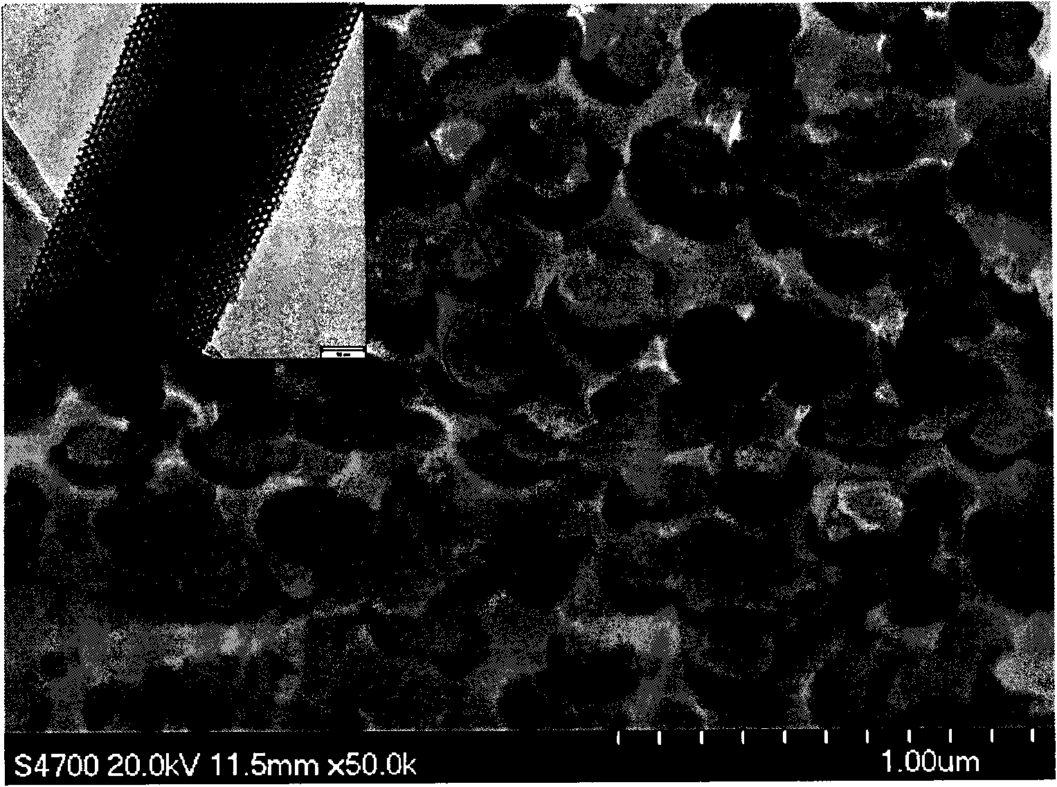 Directional grown mesoporous adsorption material with controllable structure and preparation method thereof