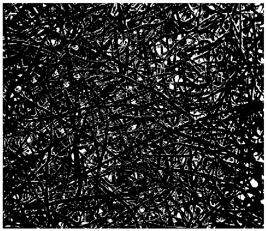 Paper porosity measuring and pore diameter analyzing method based on digital image processing