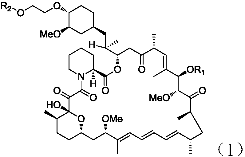 Everolimus intermediate, and preparation method and application thereof