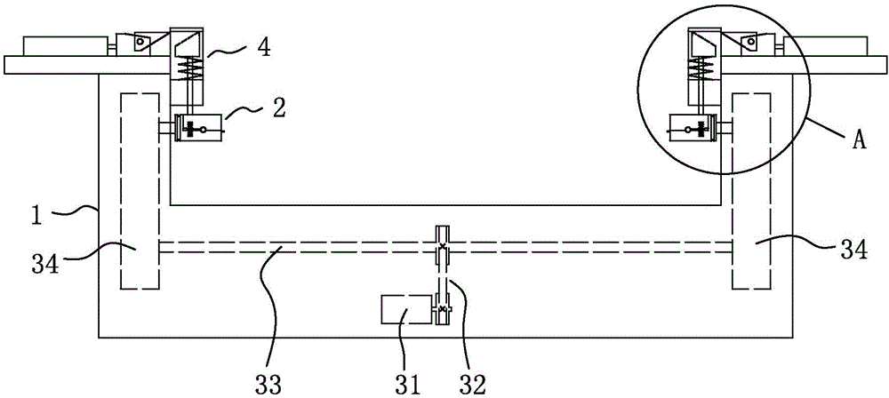 Workpiece clamping device of filament winder