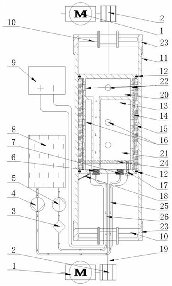 Pulse-assisted electrochemical deposition metal pipe inner wall coating device and preparation method