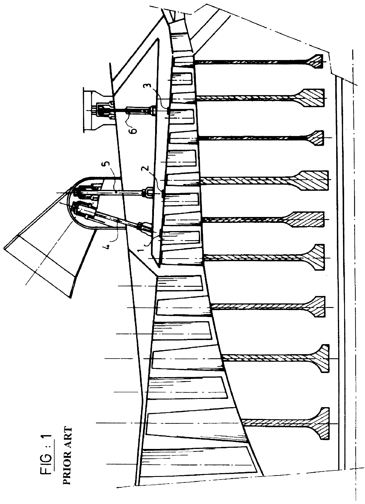 System for inspecting internal zones of a machine by optical fibre endoscopy