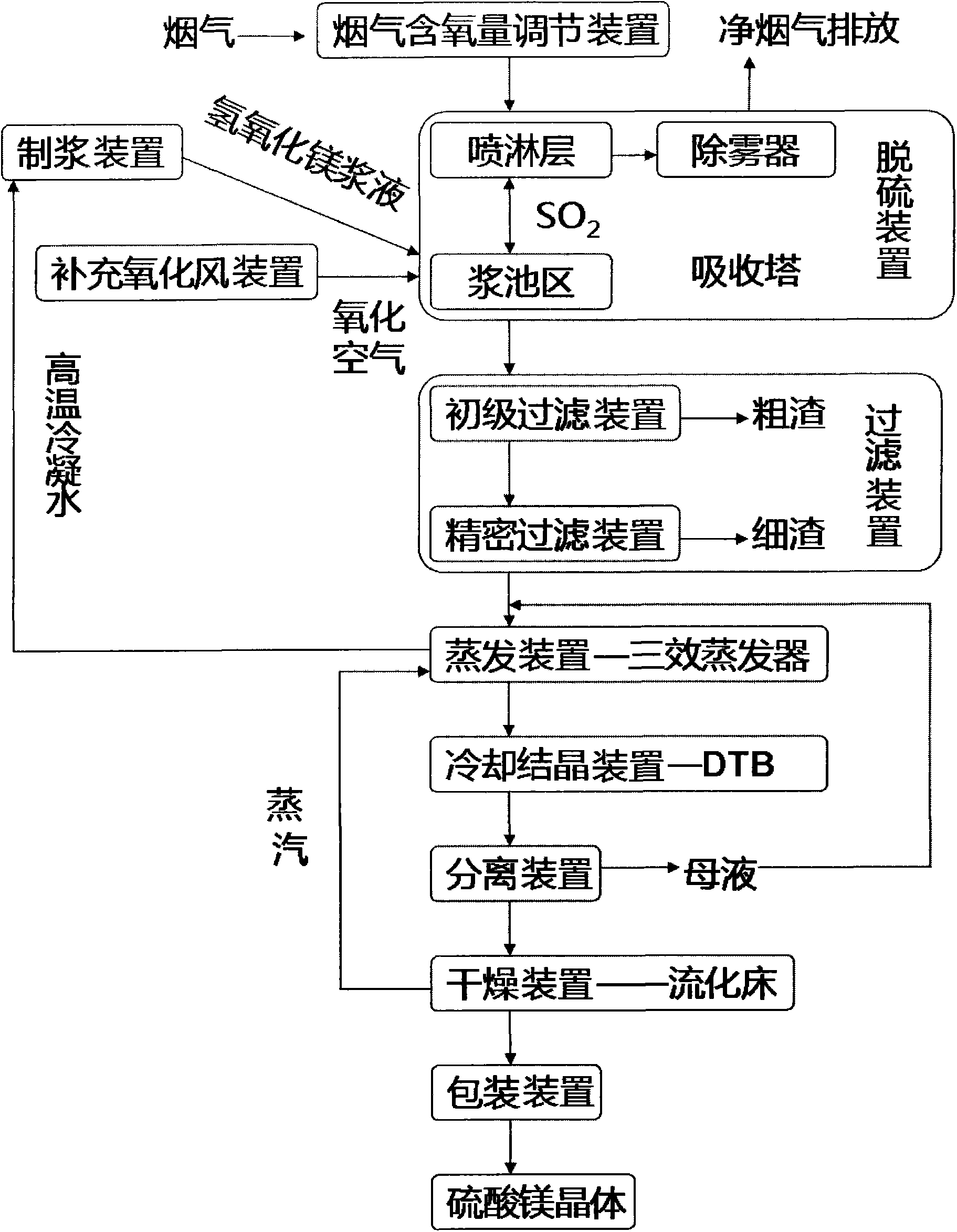 Magnesium sulfate preparation system