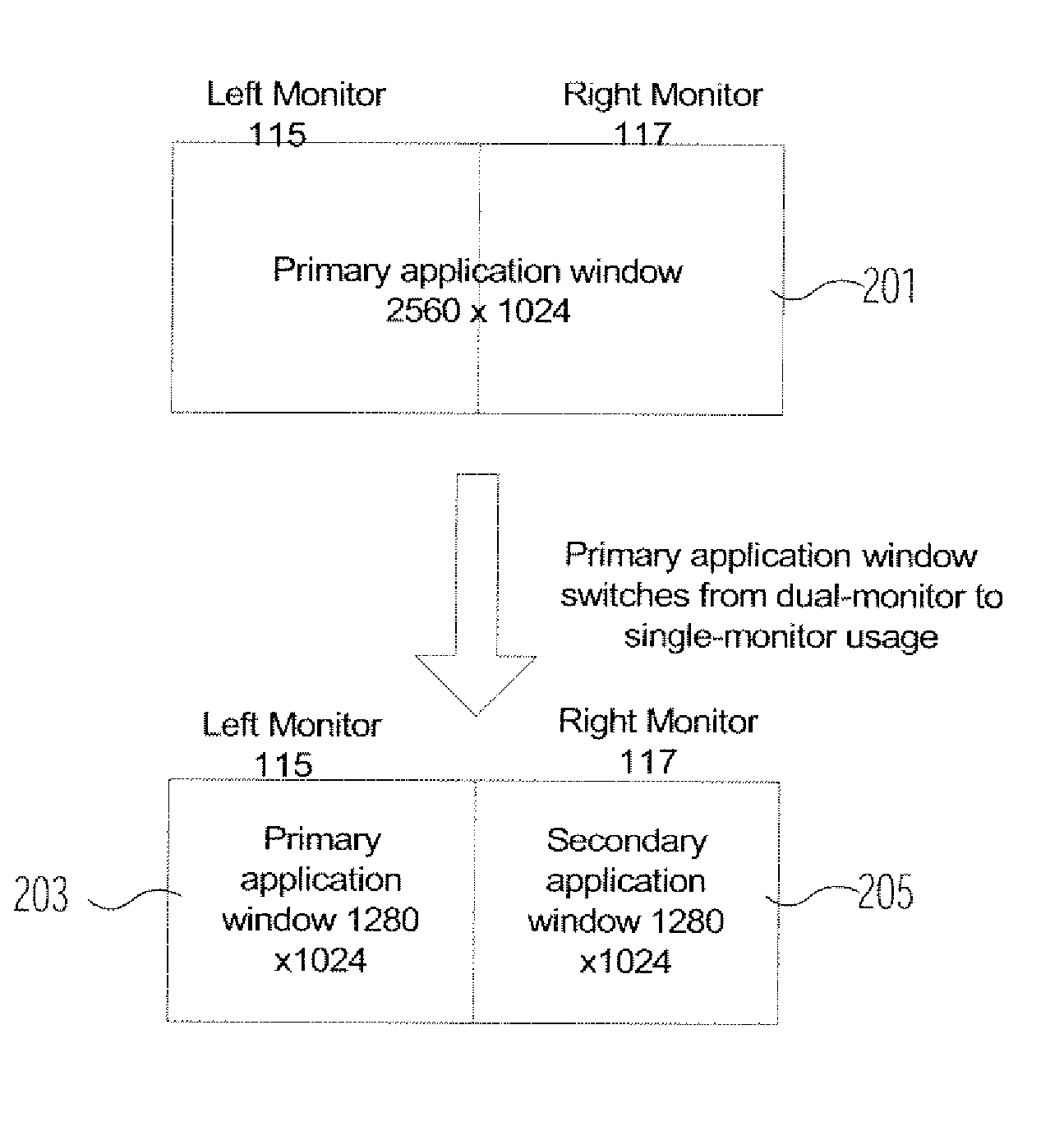 Multiple Application and Multiple Monitor User Interface Image Format Selection System for Medical and Other Applications