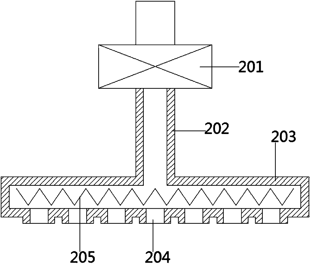 Convenient disinfection device for medical equipment