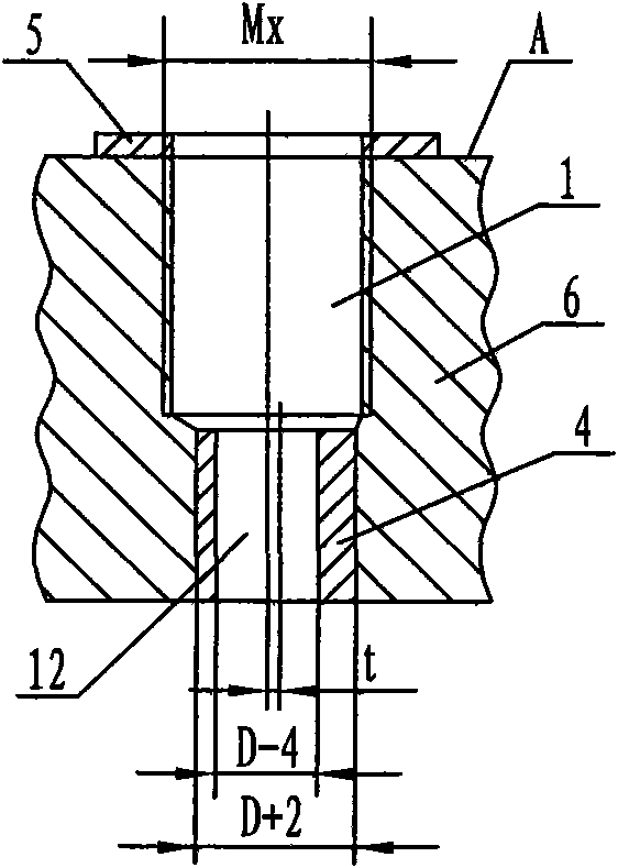 Method for repairing cylinder screw holes and special scraper and screw tap for implementing method