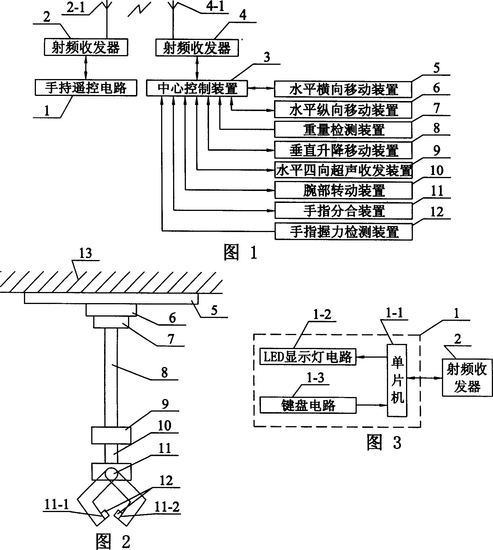 Pendency type intelligent mechanical arm