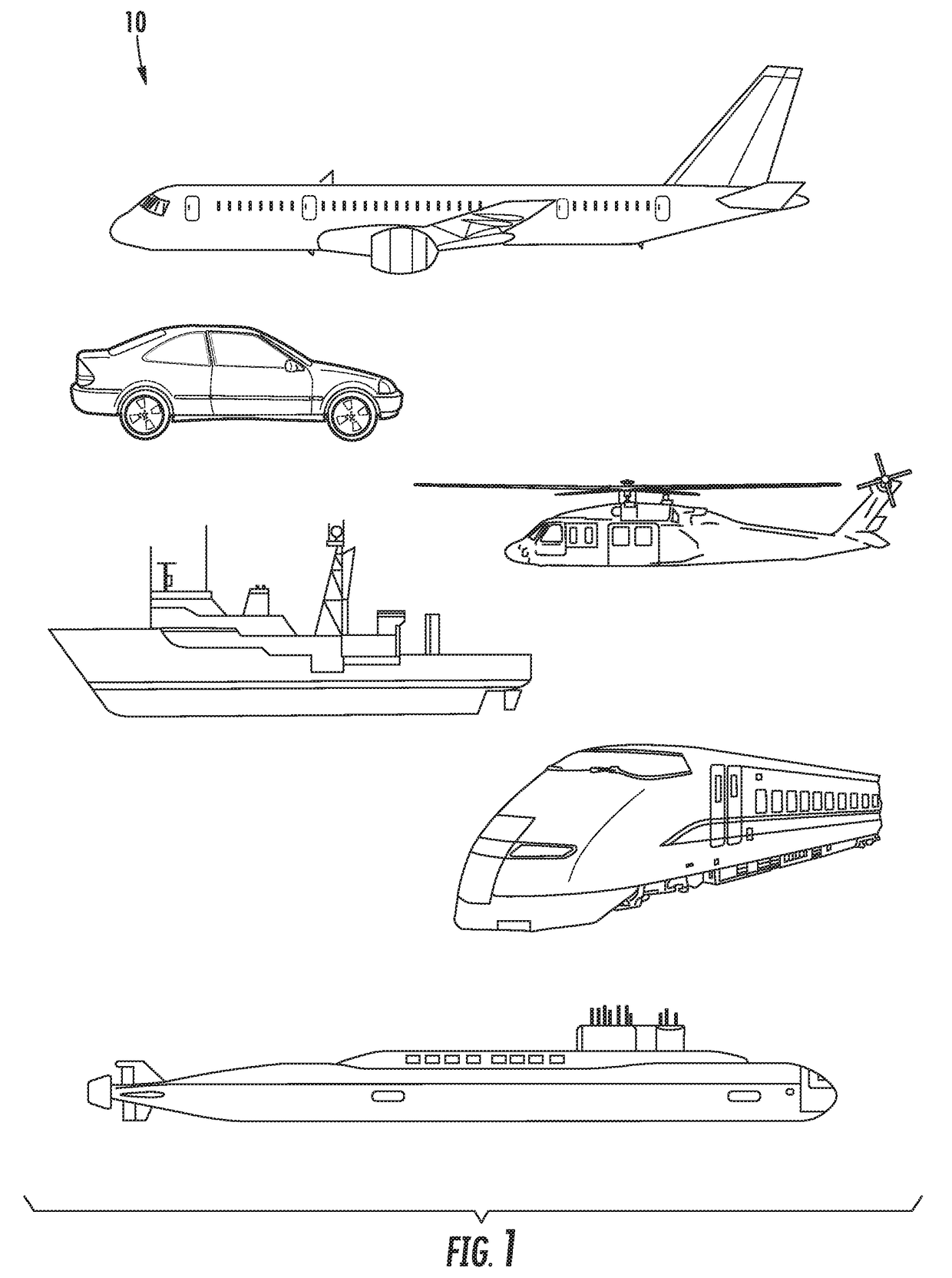 Transmission of power and communication of signals over fuel and hydraulic lines in a vehicle