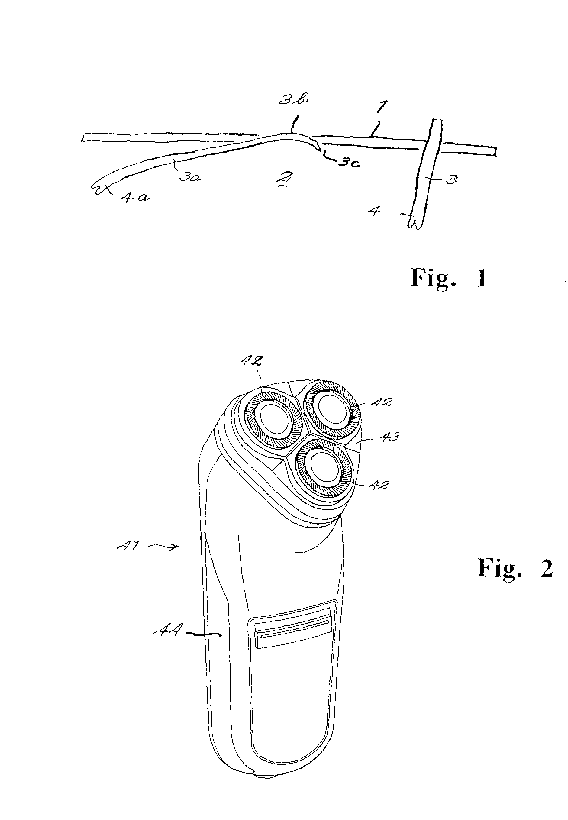 Cutter blade assembly and dry shaver for variable height of cut