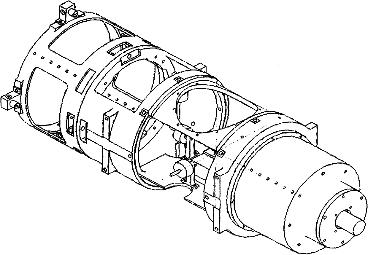 Centroid suspension simulation test platform with three degree of freedom