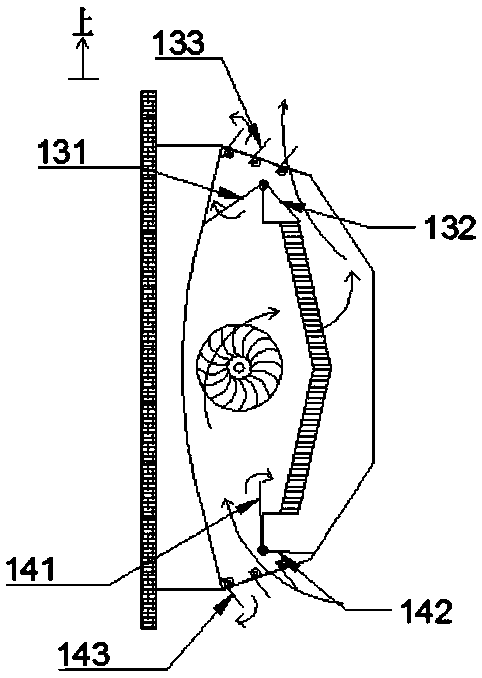 Indoor air-conditioning unit capable of switching air inlet and air outlet as well as air conditioner