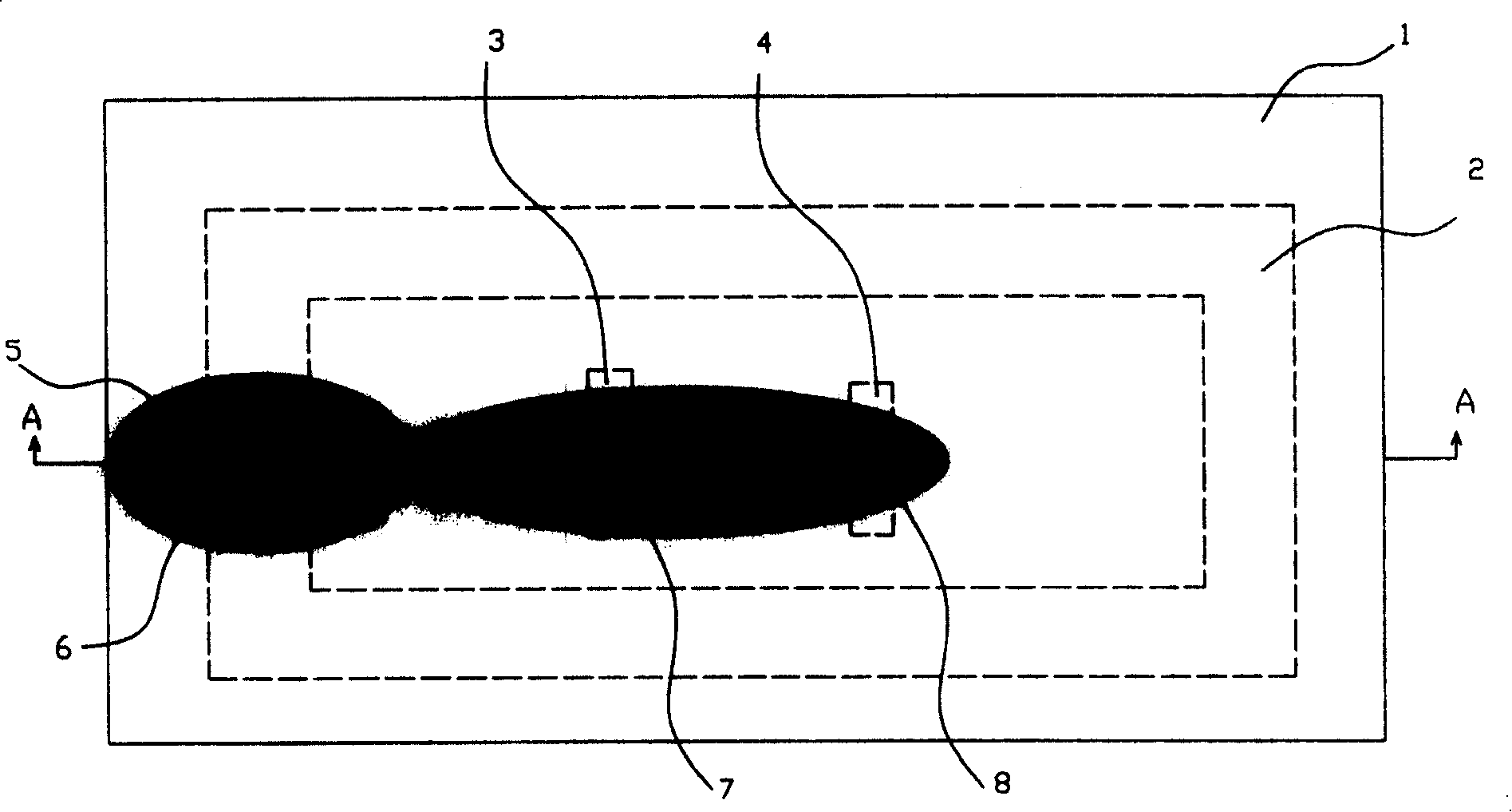 Focusing ion beam modifying integrated circuit method and integrated circuit