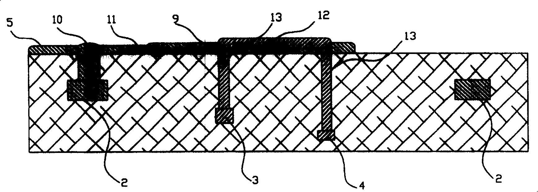 Focusing ion beam modifying integrated circuit method and integrated circuit