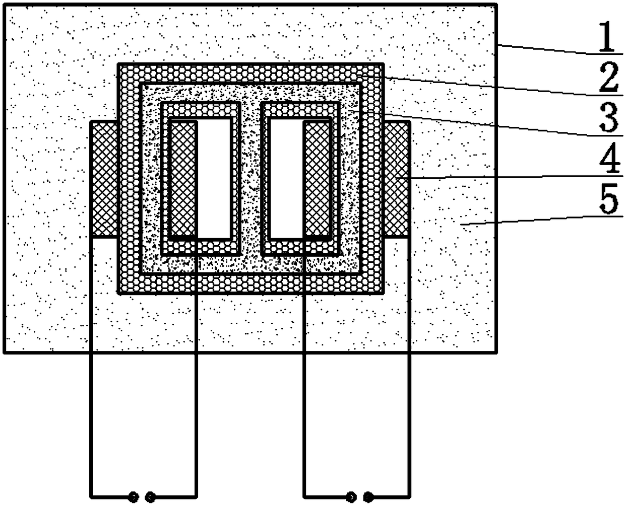 High-stability corrosion-resistant long-life communication transformer and manufacturing method thereof