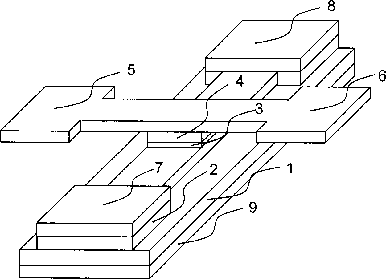 Tunnel effect magneto-resistance device and preparing method