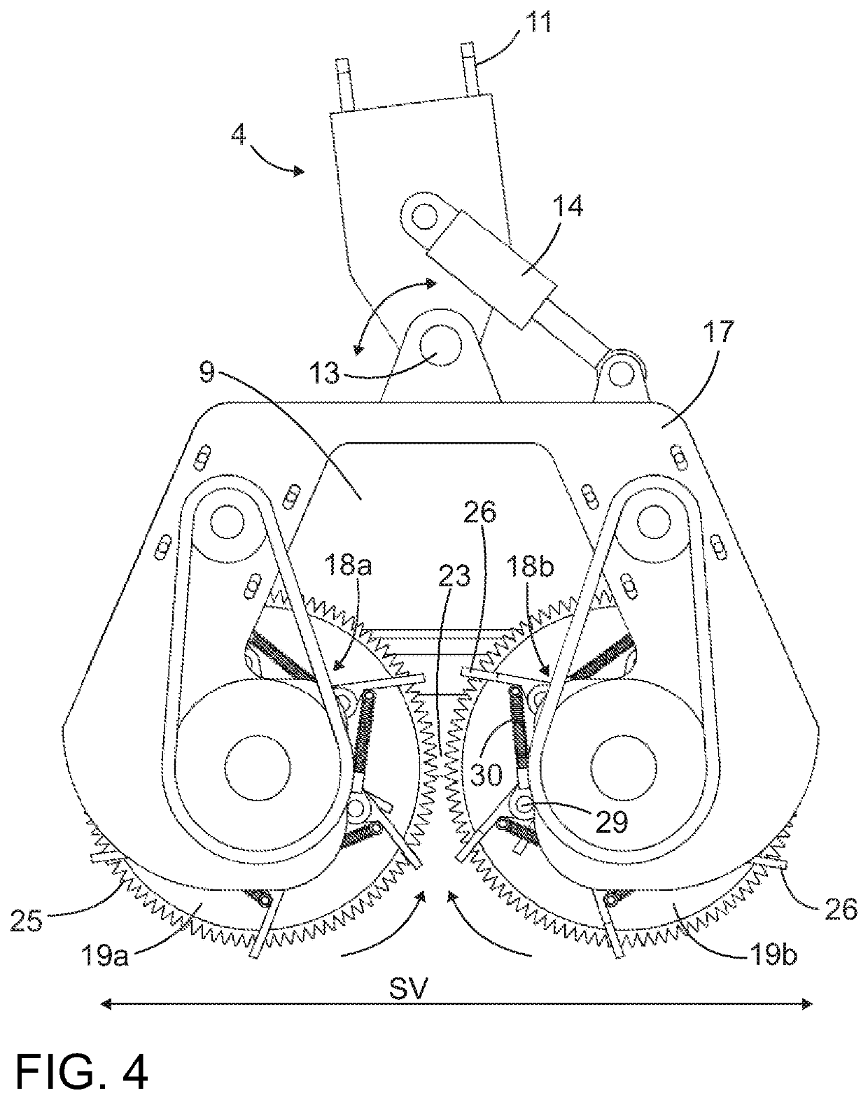 Felling unit and method of harvesting small-dimensioned wood